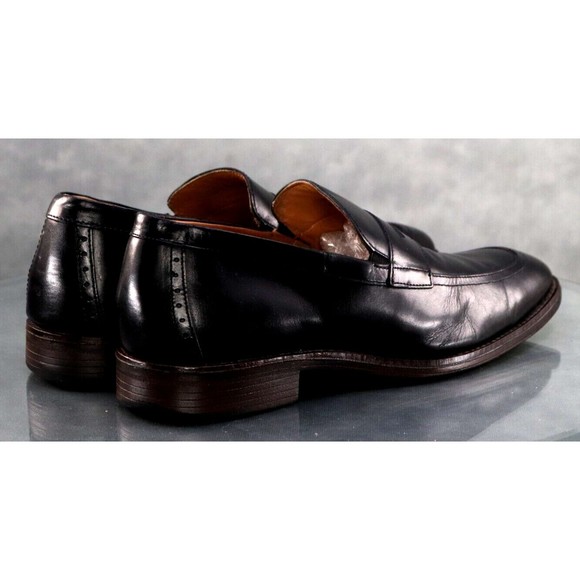 Johnston & Murphy Men\'s Penny Loafers Dress Shoes Size 10 Leather Black 15-3227